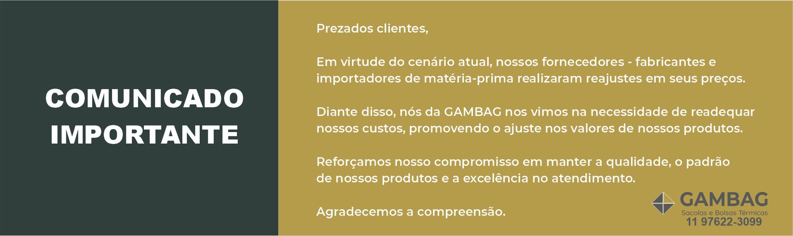 Comunicado Importante