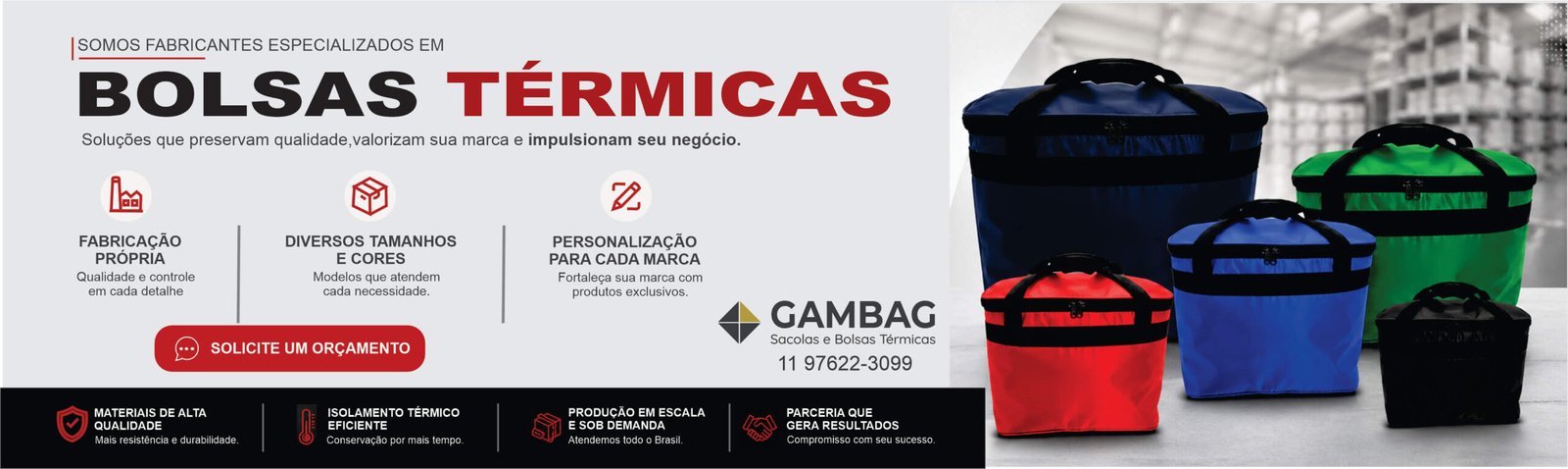 Banner Bolsas coloridas