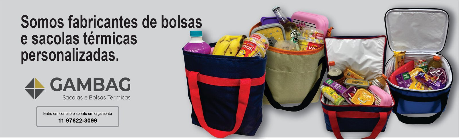Banner Sacolas e Bolsas